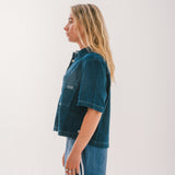 Denim Crop Shirt