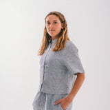 Linen Crop Shirt
