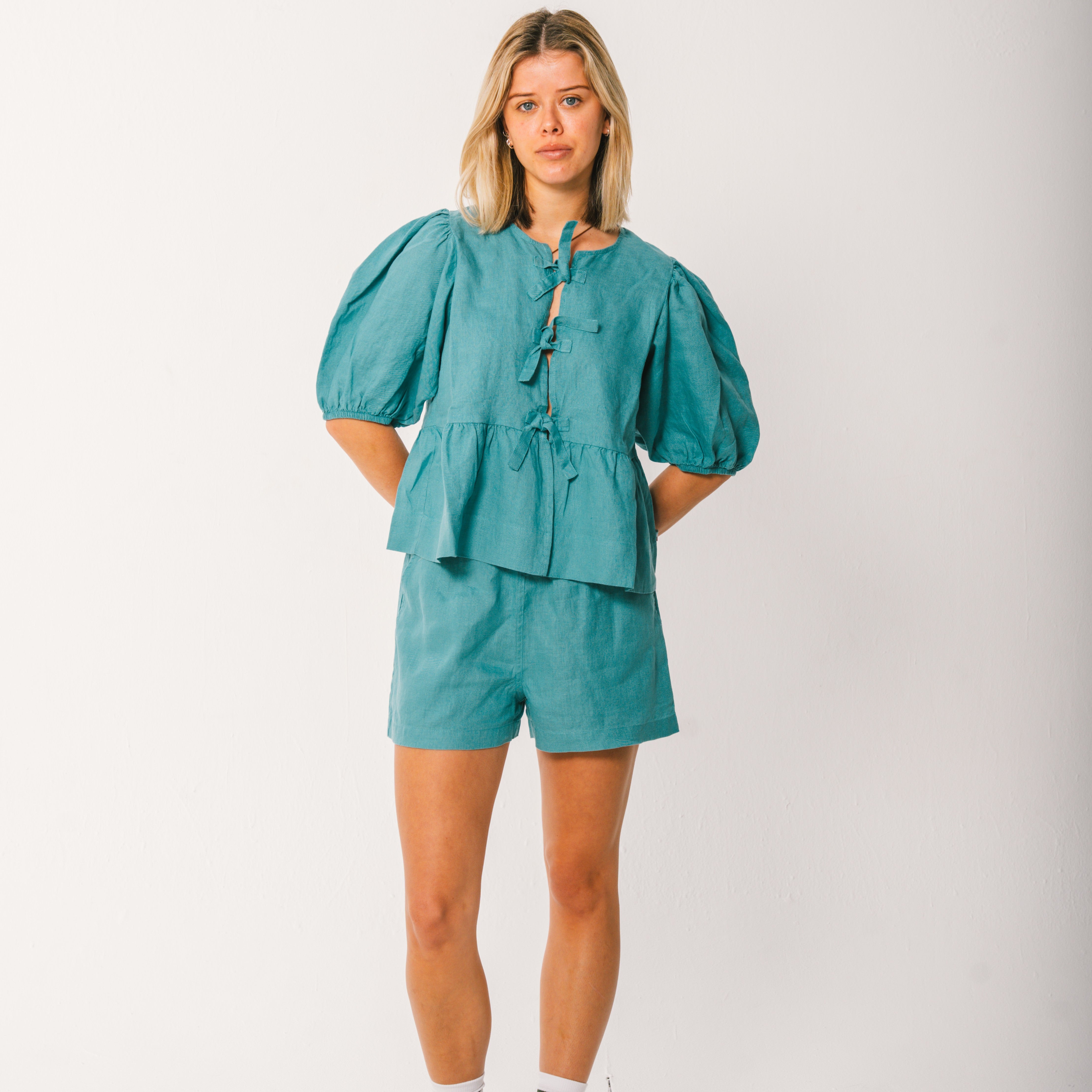 Linen Tie Top