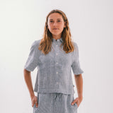 Linen Crop Shirt