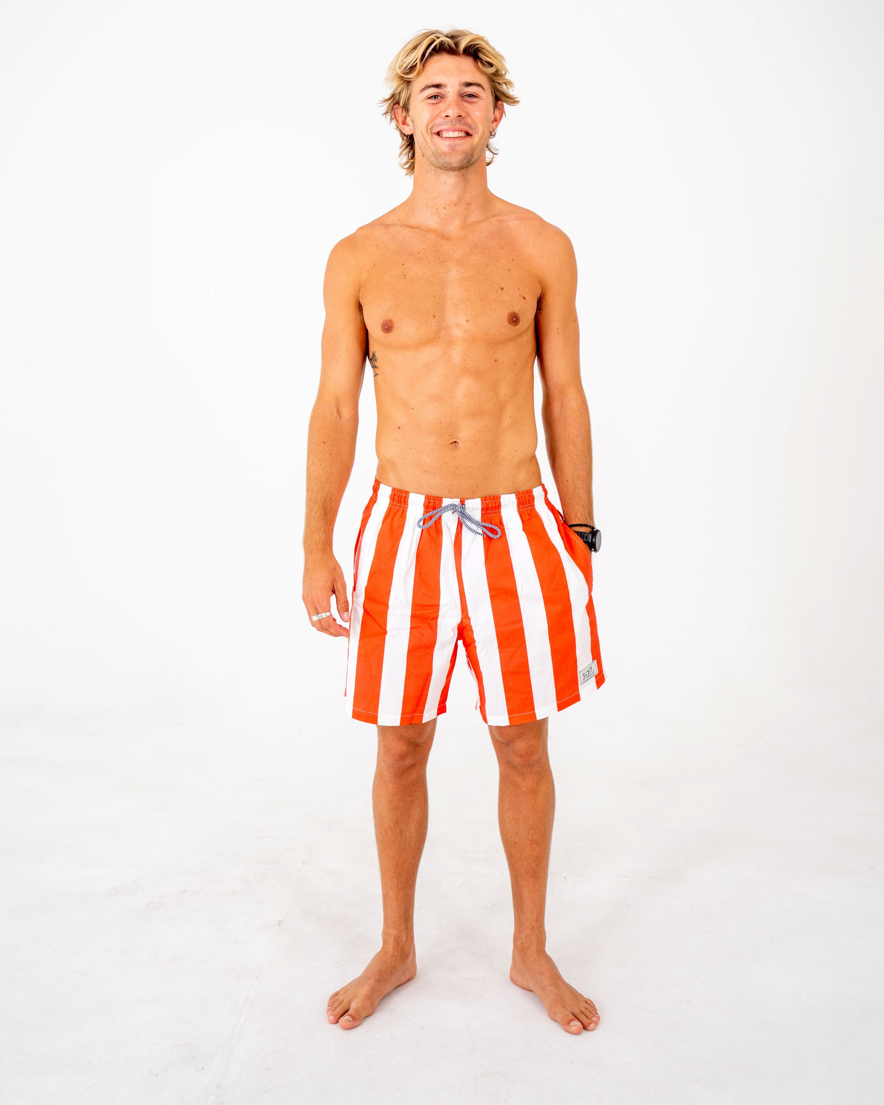 Mens Stripe Board Short