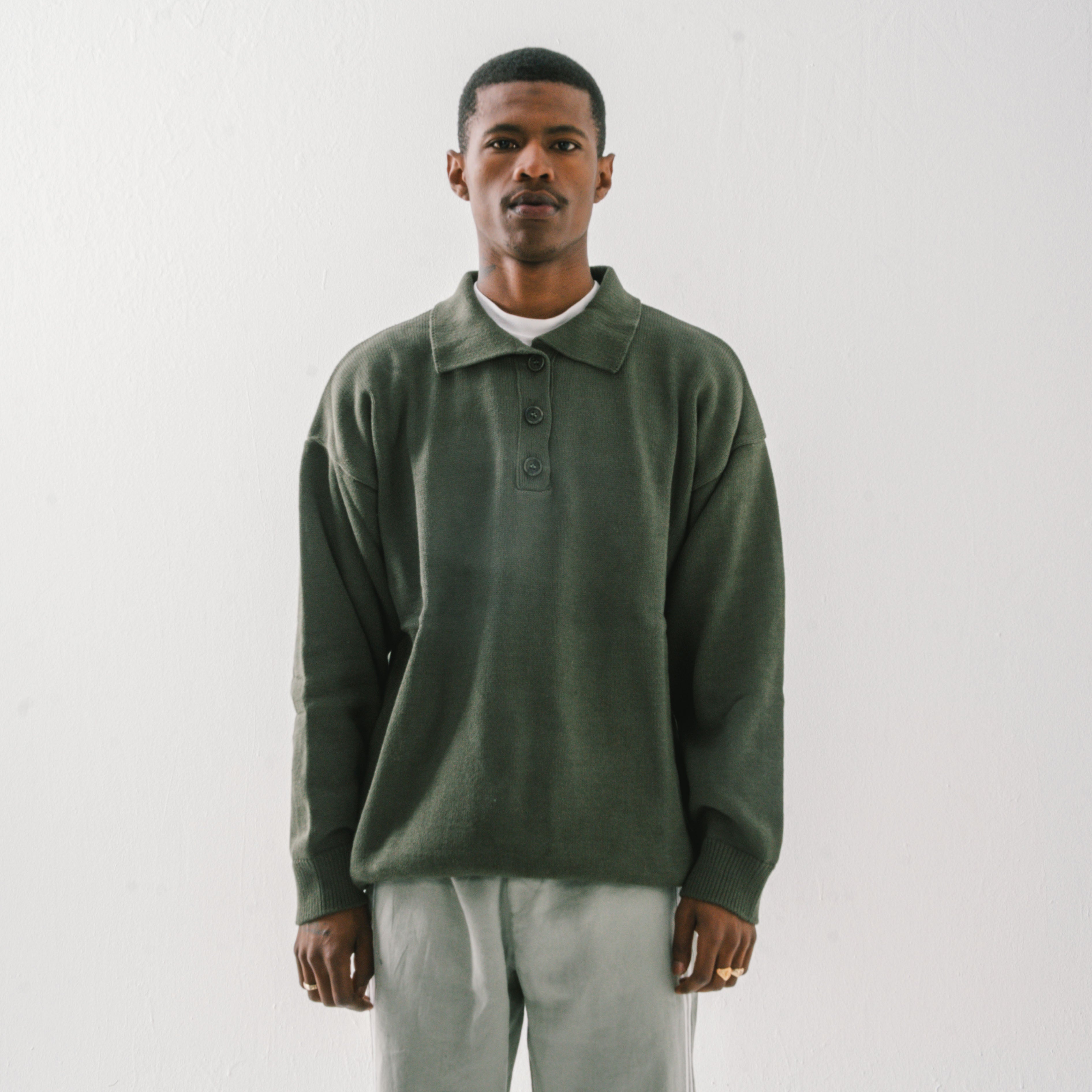 Collar Knit Jersey