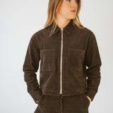 Ladies Zip Cord Jacket