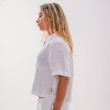 Linen Crop Shirt