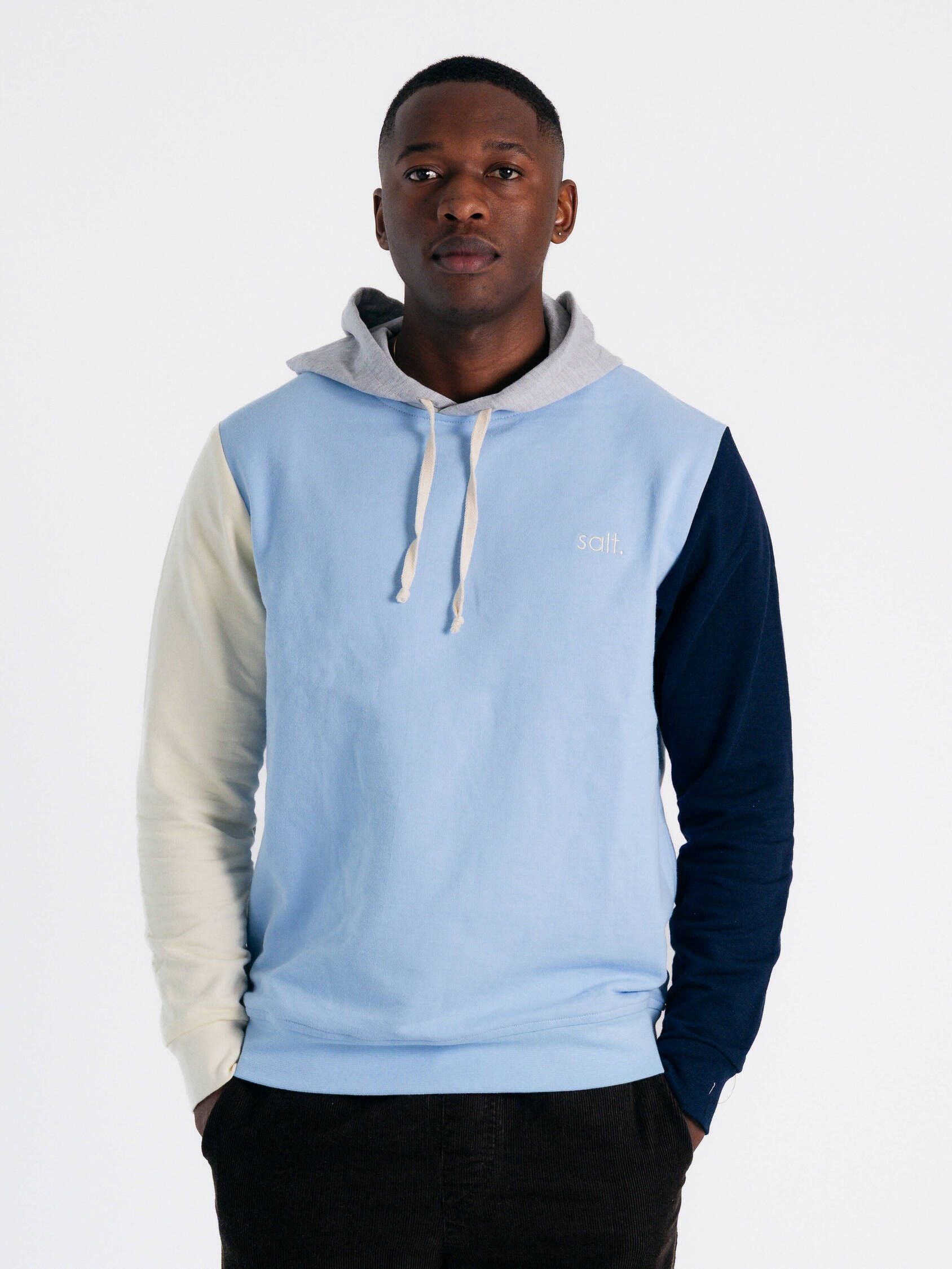 Mens Colour Block Hoodie