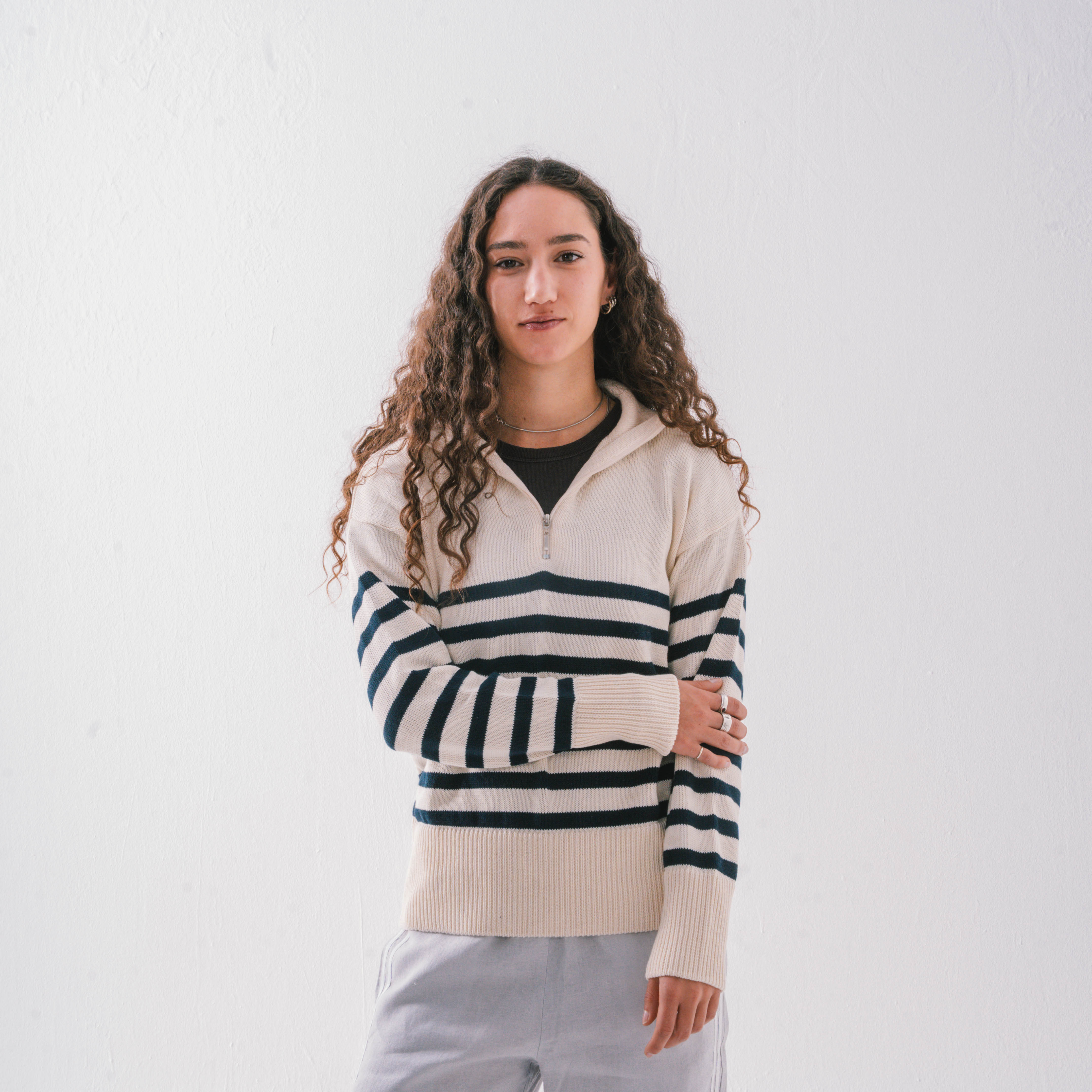 Zip Knit Top