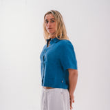 Linen Crop Shirt