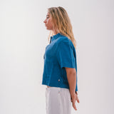 Linen Crop Shirt