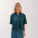 Denim Crop Shirt