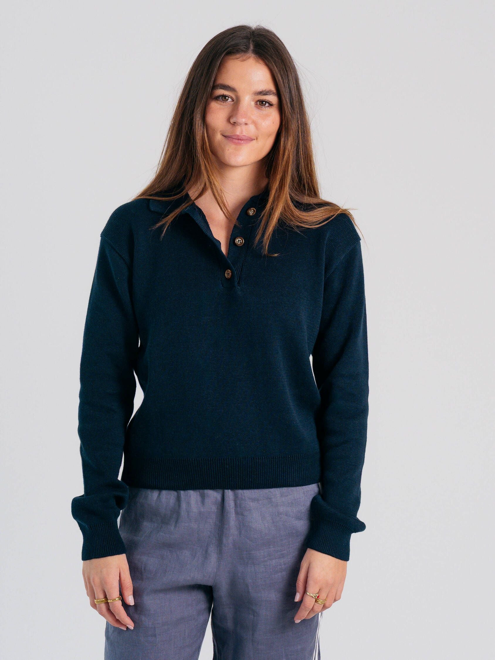 Collar Knit Jersey