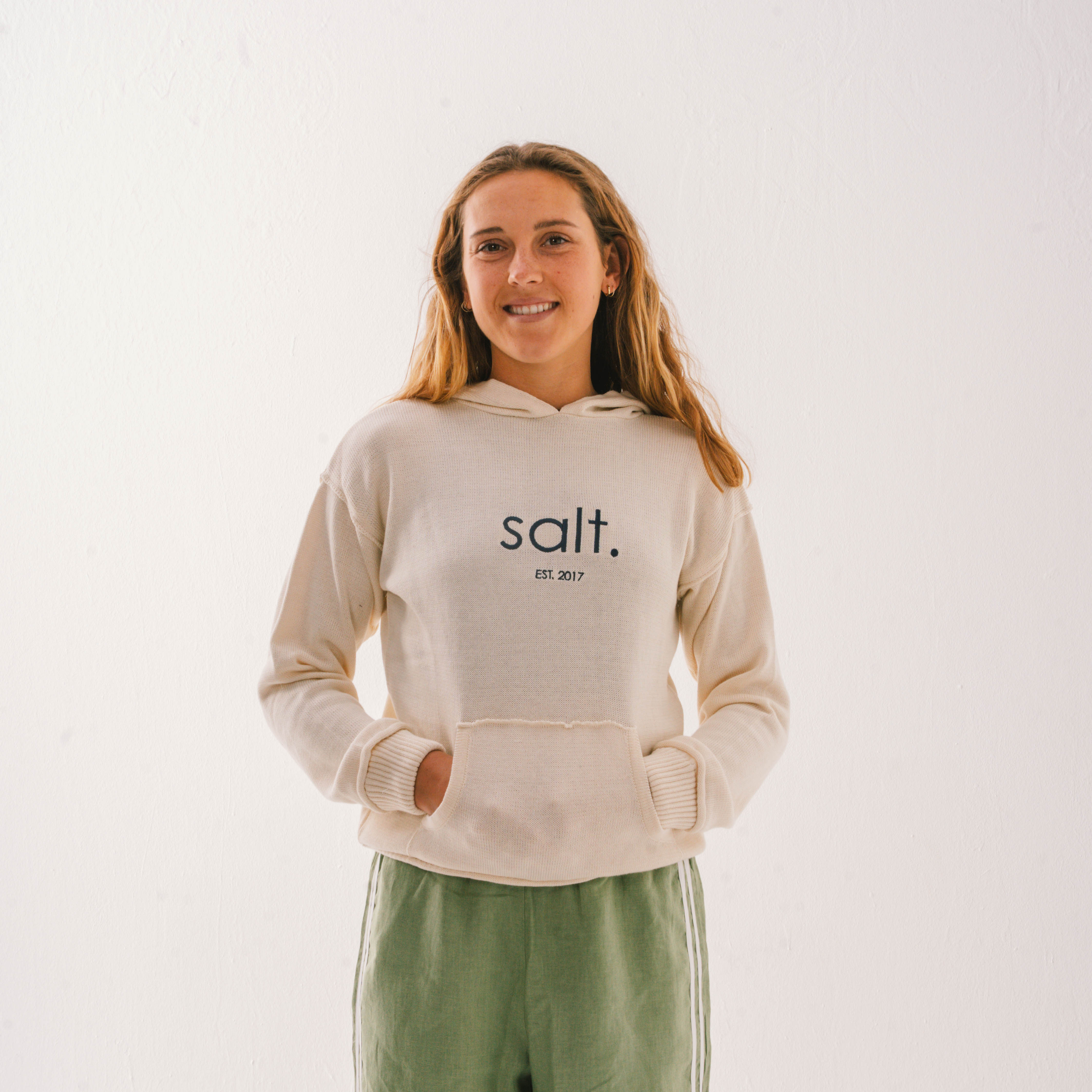Cotton Knit Hoodie