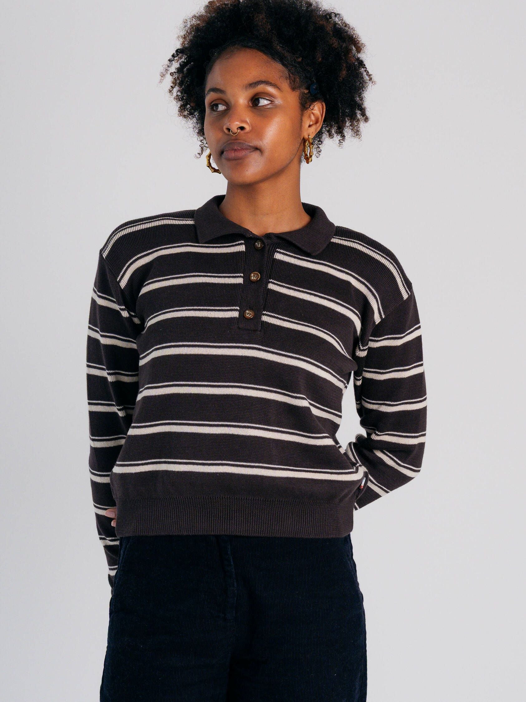Collar Knit Jersey