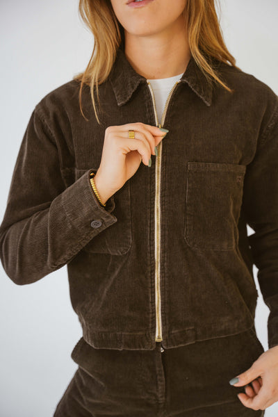 Ladies Zip Cord Jacket – Salt.Plettenberg Bay