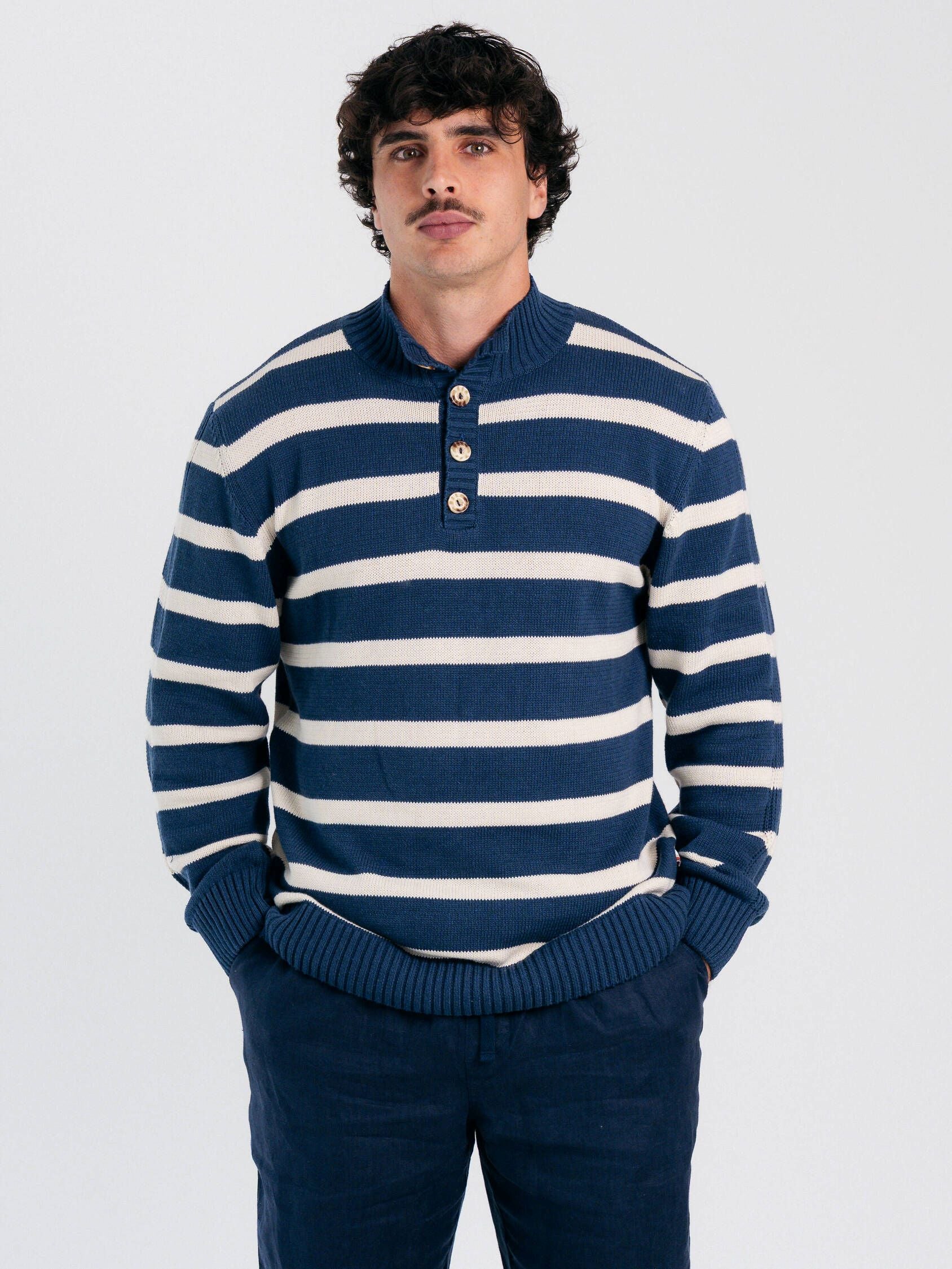 Knitted Button Jersey