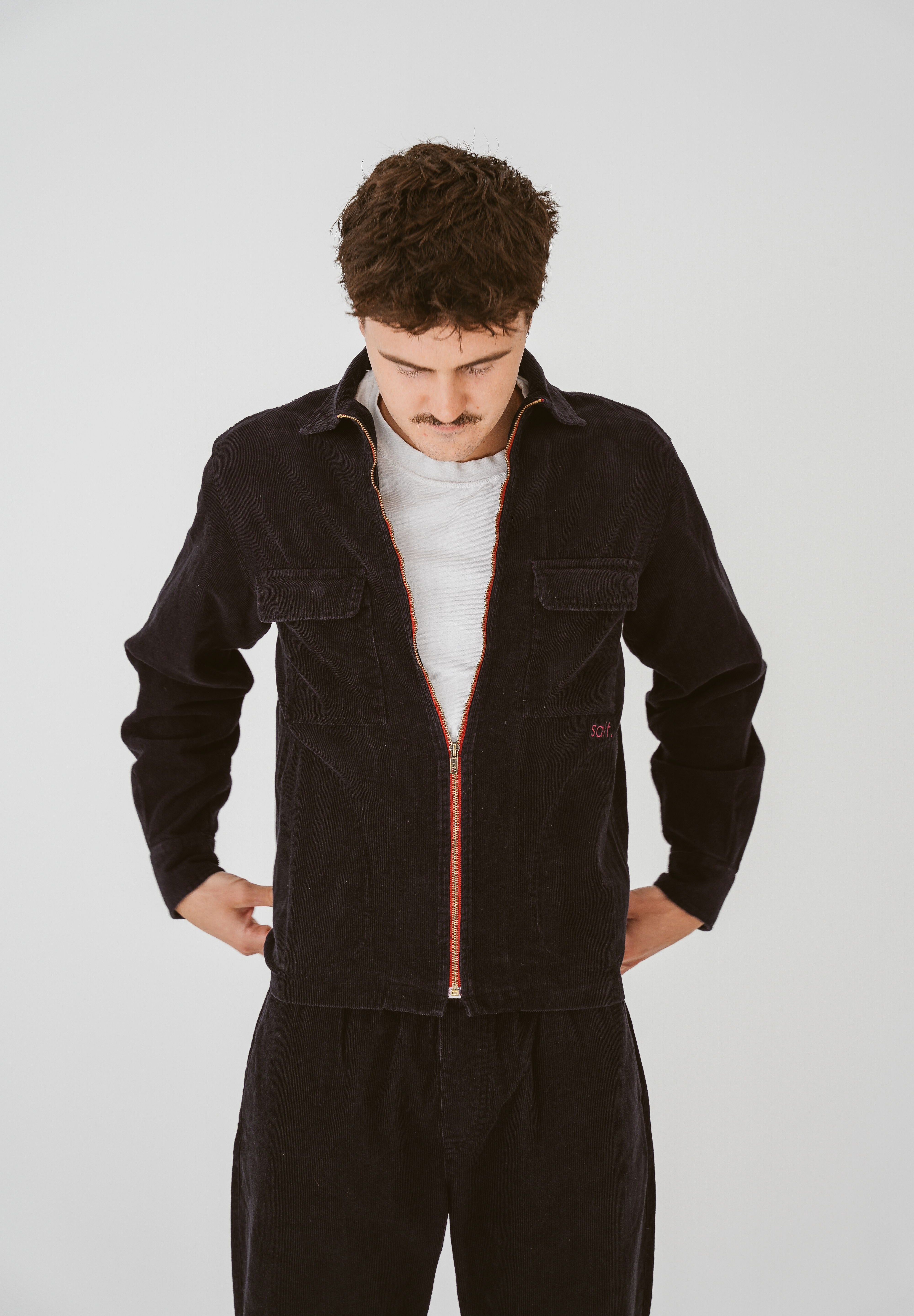 Mens Corduroy Zip Jacket