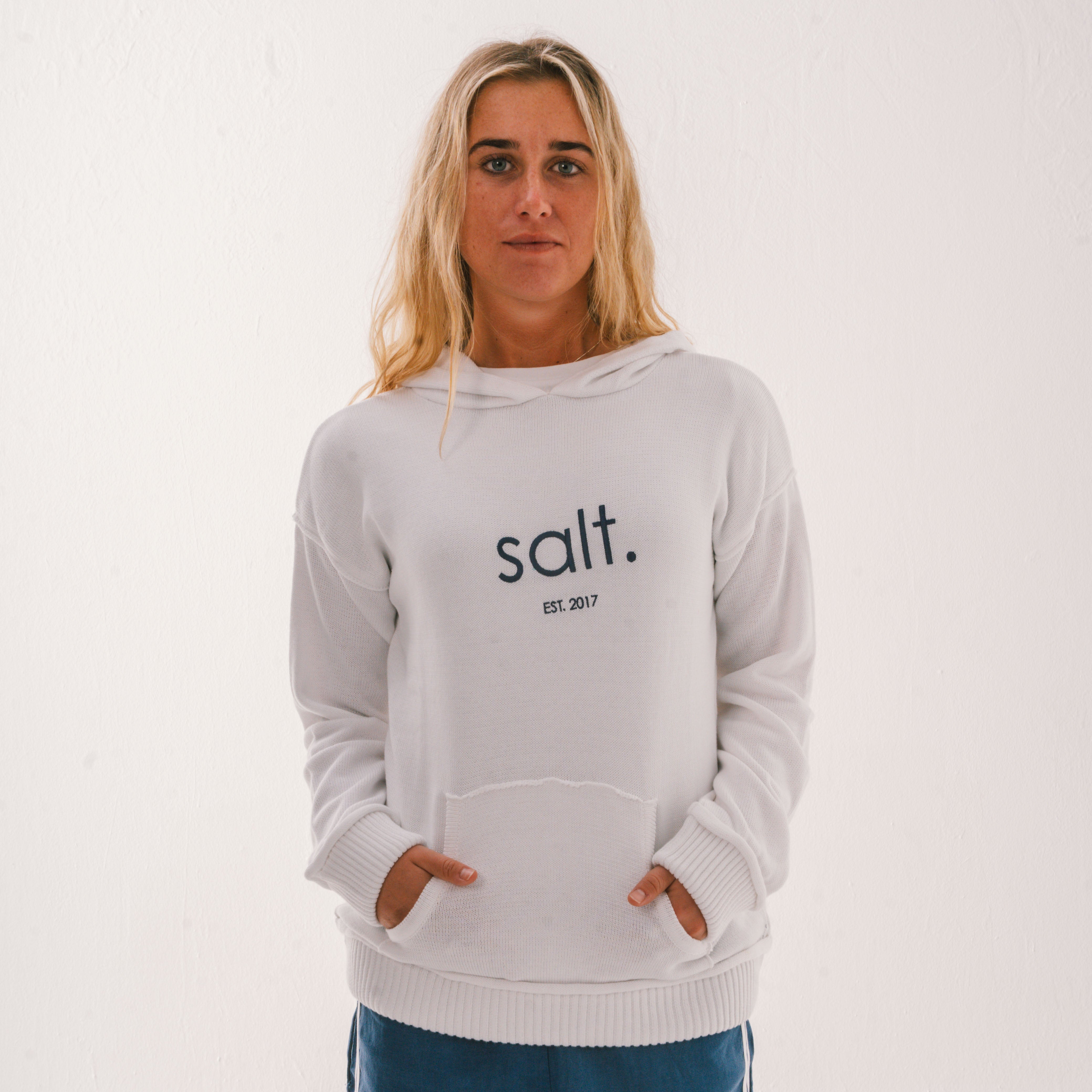 Cotton Knit Hoodie