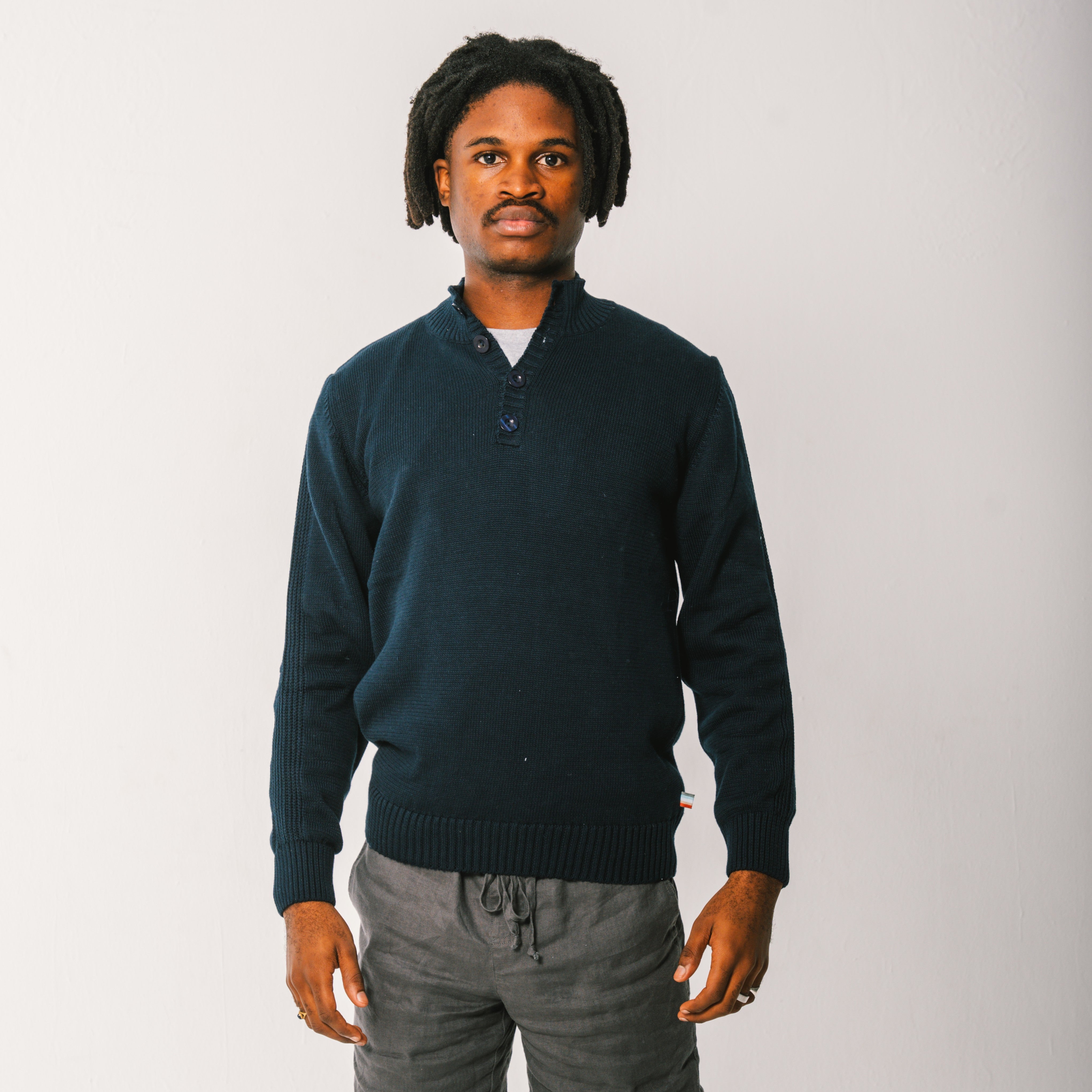 Knitted Button Jersey