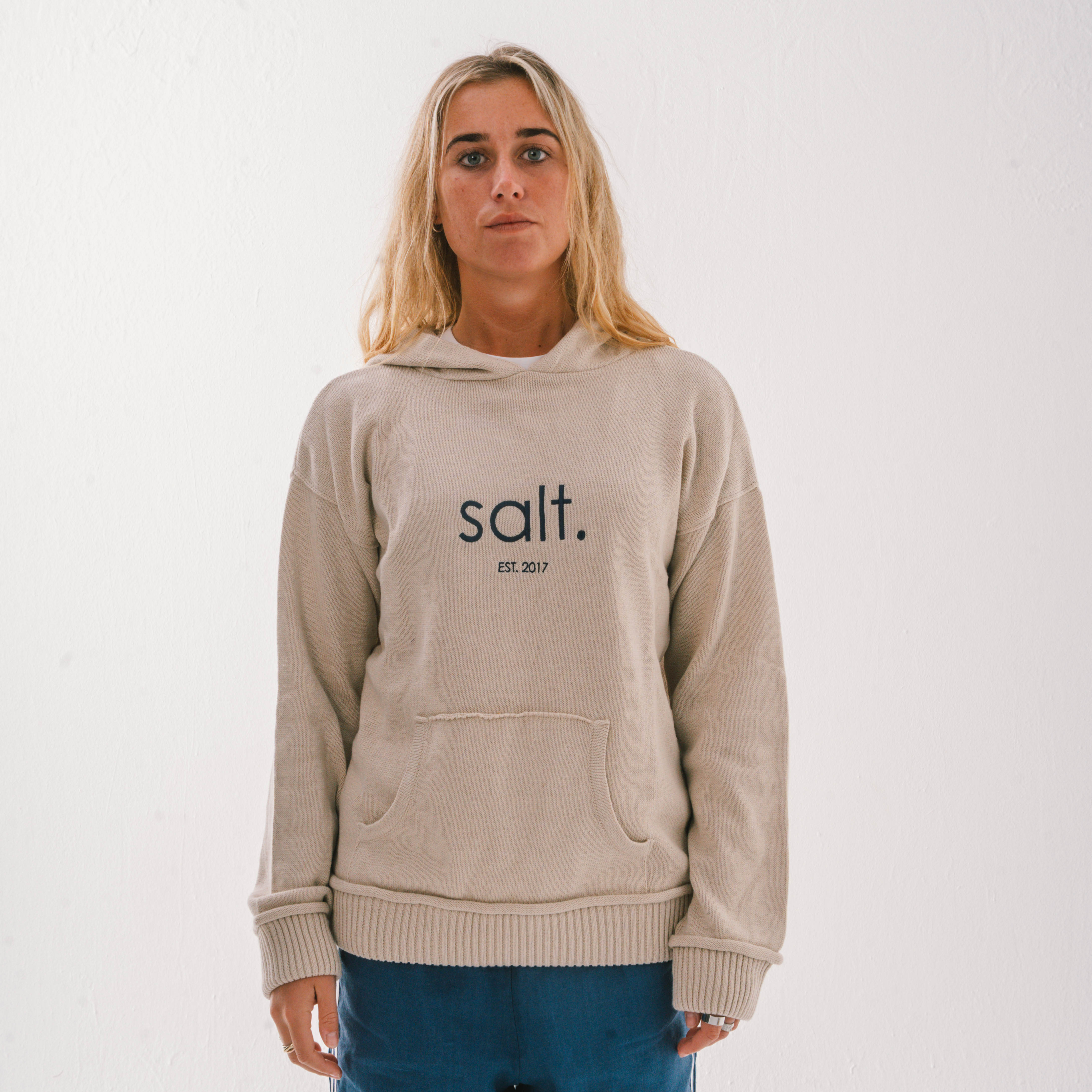 Cotton Knit Hoodie