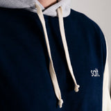 Mens Colour Block Hoodie
