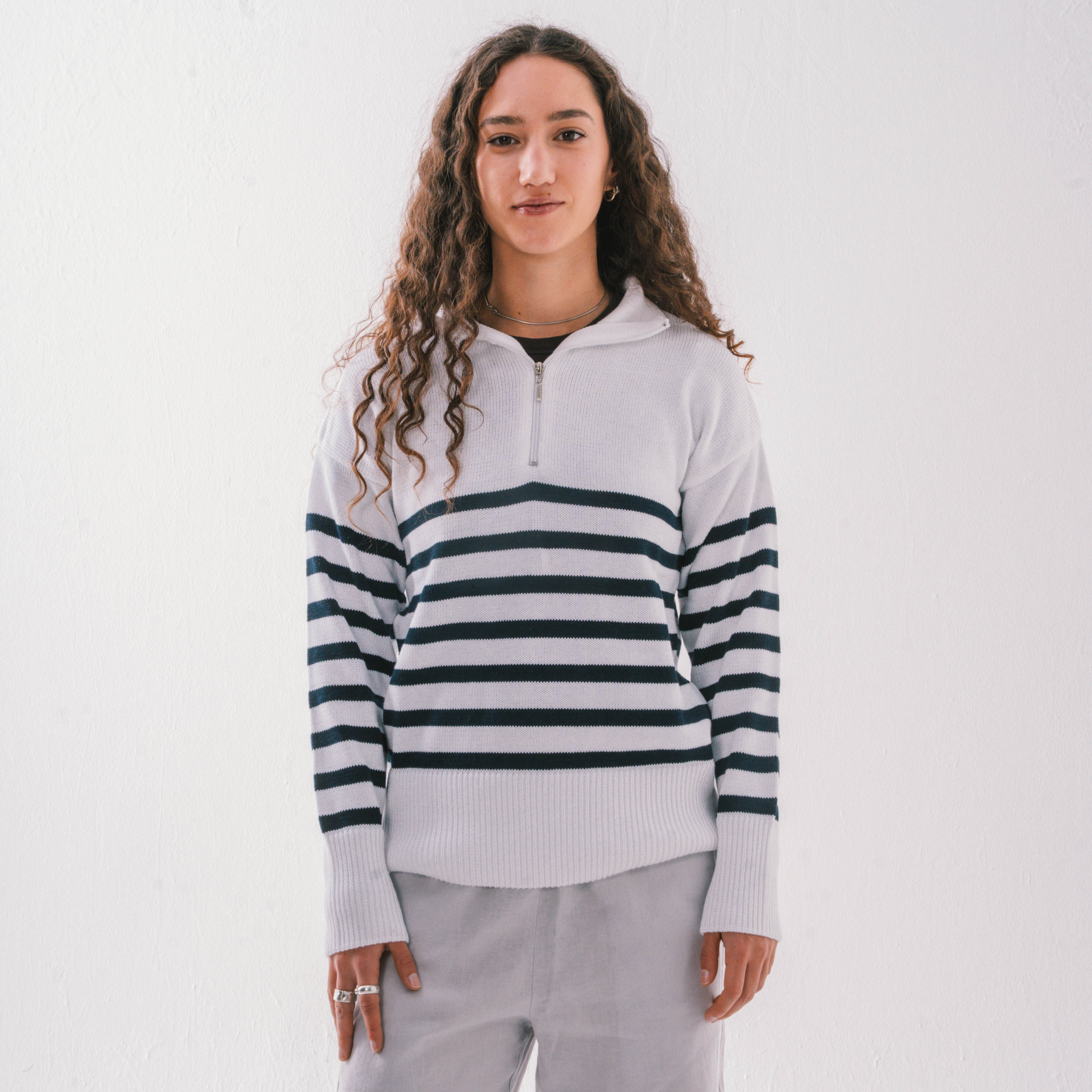 Zip Knit Top