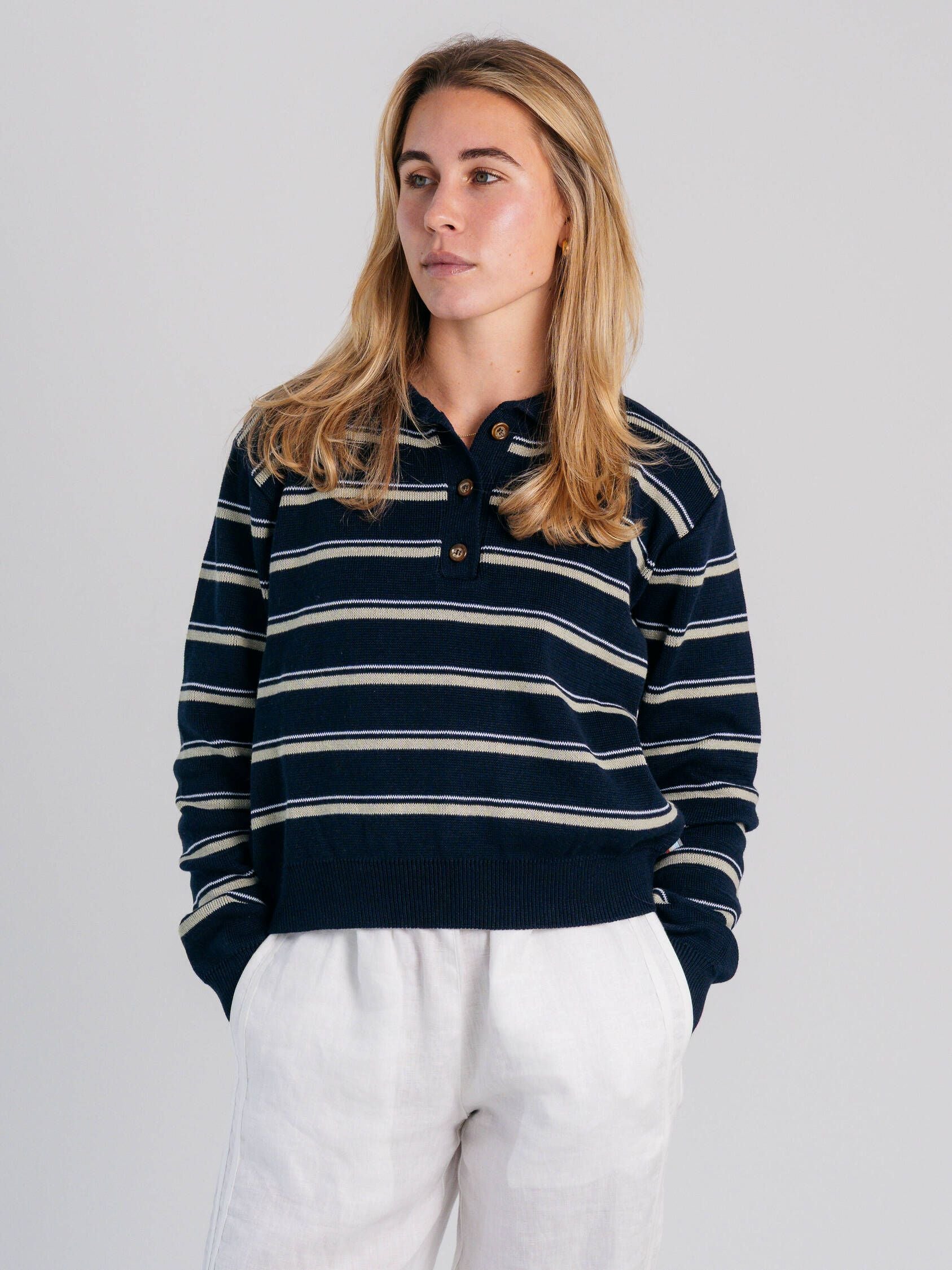 Collar Knit Jersey