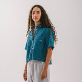 Denim Crop Shirt